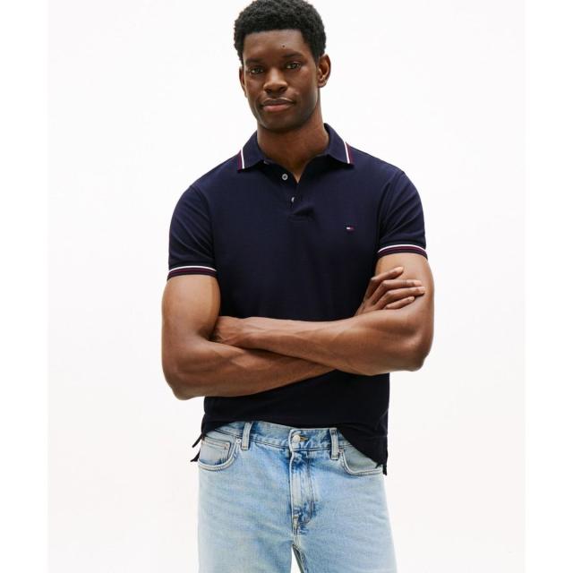 トミー ヒルフィガー（ ）/ティッピングスリムフィットポロシャツ