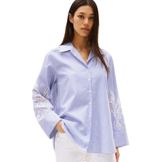 トミー ヒルフィガー（ ）/ブロデリーアングレーズコットンシャツ