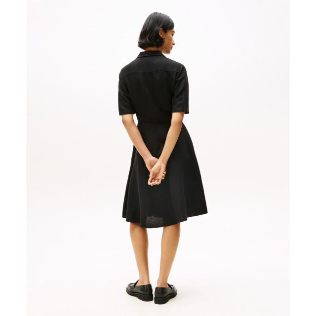 トミー ヒルフィガー（Tommy Hilfiger）/リネンビスコースノットショートスリーブワンピース