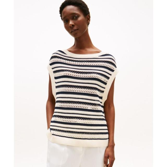 トミー ヒルフィガー（ ）/クロッシェオープンネックセーター