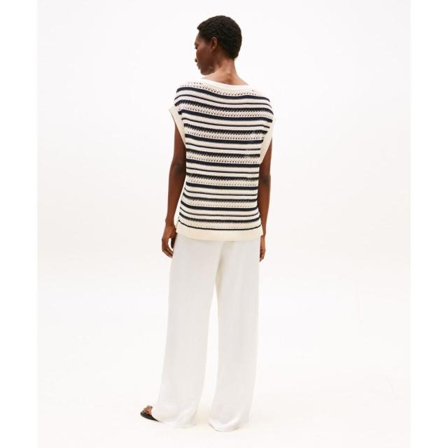 トミー ヒルフィガー（Tommy Hilfiger）/クロッシェオープンネックセーター_4
