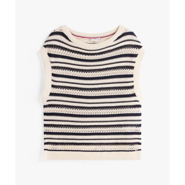 トミー ヒルフィガー（Tommy Hilfiger）/クロッシェオープンネックセーター_5
