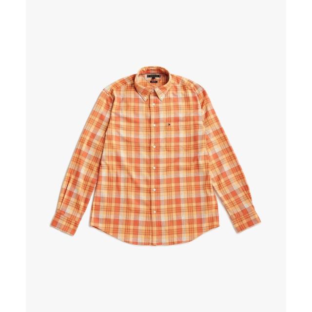 トミー ヒルフィガー（Tommy Hilfiger）/ソフトタッチブレンドチェックレギュラーフィットシャツ_4