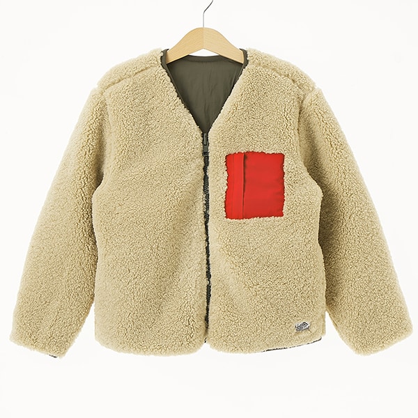 トミー ヒルフィガー（Tommy Hilfiger）/KIDS リバーシブルテディナイロンジャケット