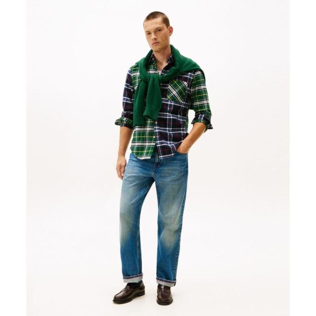 トミー ヒルフィガー（Tommy Hilfiger）/ブラッシュオックスフォードブロッキングシャツ_2