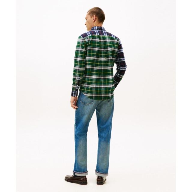 トミー ヒルフィガー（Tommy Hilfiger）/ブラッシュオックスフォードブロッキングシャツ_3