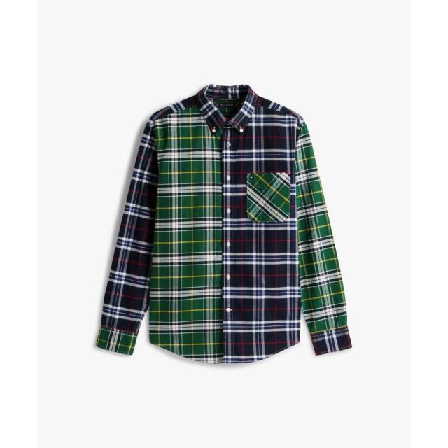 トミー ヒルフィガー（Tommy Hilfiger）/ブラッシュオックスフォードブロッキングシャツ_4