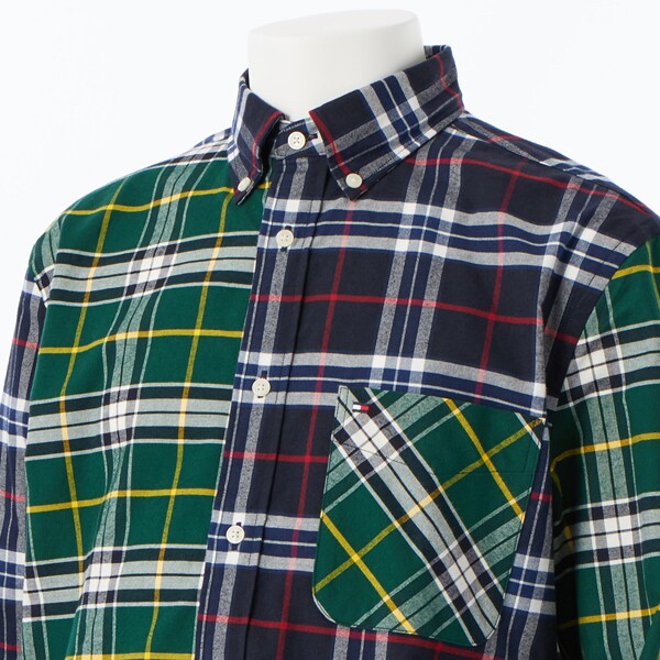 トミー ヒルフィガー（Tommy Hilfiger）/ブラッシュオックスフォードブロッキングシャツ_7