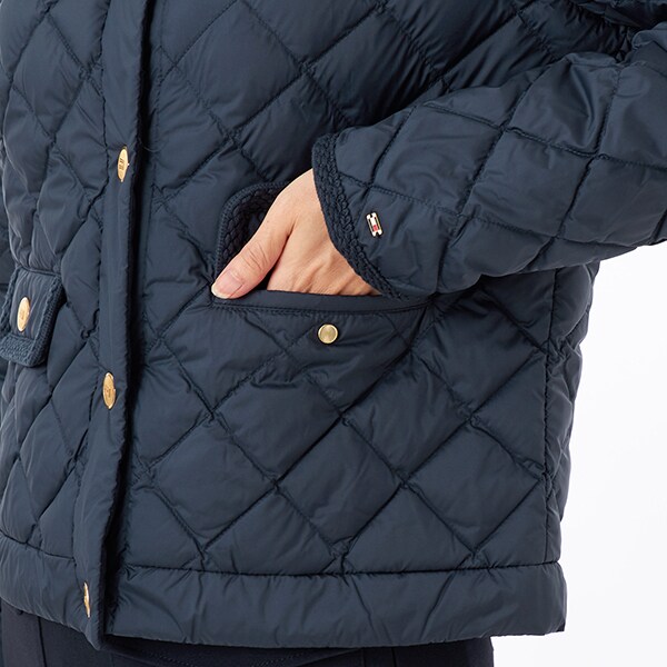 トミー ヒルフィガー（Tommy Hilfiger）/ゴールドボタンキルティング