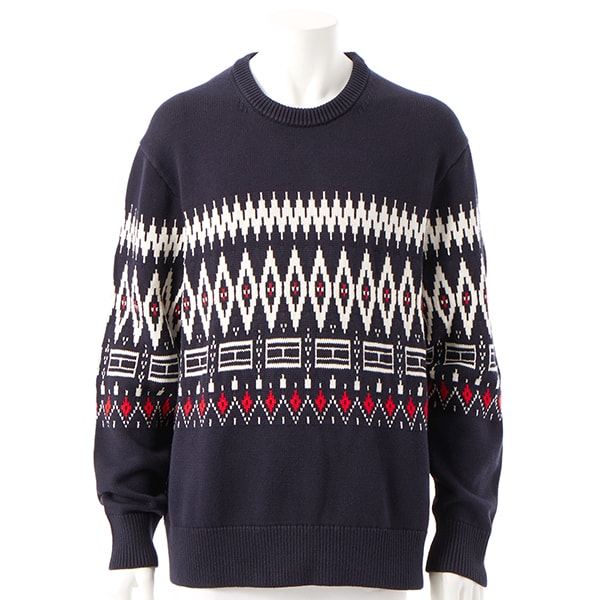 トミー ヒルフィガー（ ）/プレイスフェアアイルコットンクルーネックセーター