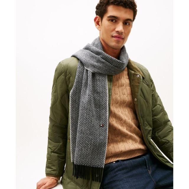 トミー ヒルフィガー（Tommy Hilfiger）/ヘリンボーン柄スカーフ_4