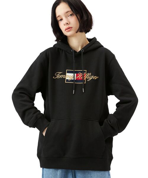 トミー ヒルフィガー（Tommy Hilfiger）/ゴールドエンブロイダーフーディー
