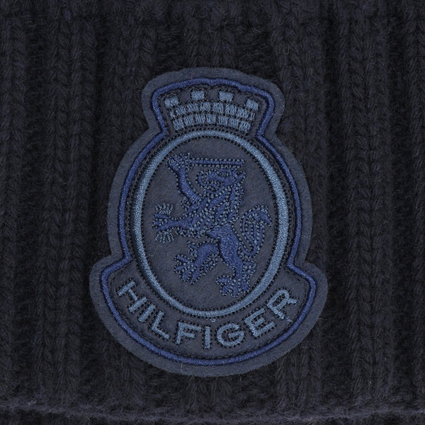 トミー ヒルフィガー（Tommy Hilfiger）/クレストロゴピュアウールビーニー