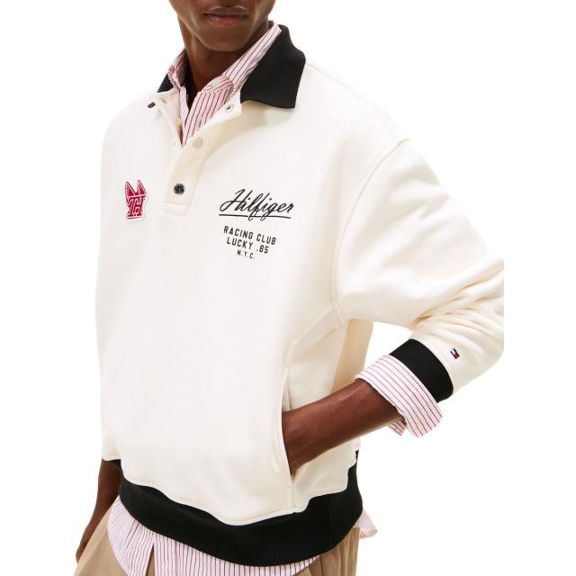 トミー ヒルフィガー（Tommy Hilfiger）/モダンアスレジャーラグビーカラートレーナー_1