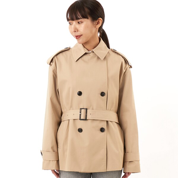 トミー ヒルフィガー（Tommy Hilfiger）/コットンショートトレンチ