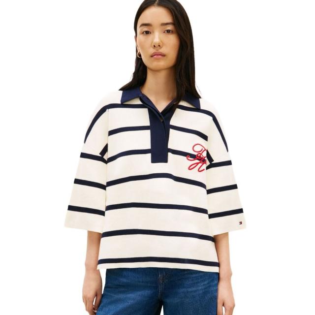 トミー ヒルフィガー（Tommy Hilfiger）/コットンフルニードルリラックスポロシャツ