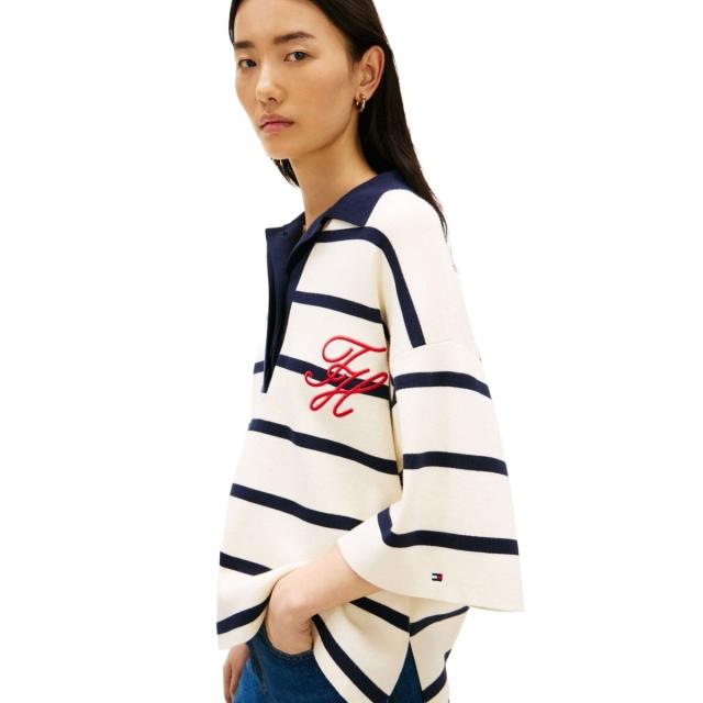 トミー ヒルフィガー（Tommy Hilfiger）/コットンフルニードルリラックスポロシャツ_1