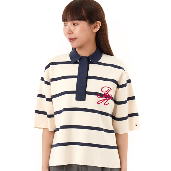 トミー ヒルフィガー（Tommy Hilfiger）/コットンフルニードルリラックスポロシャツ_6