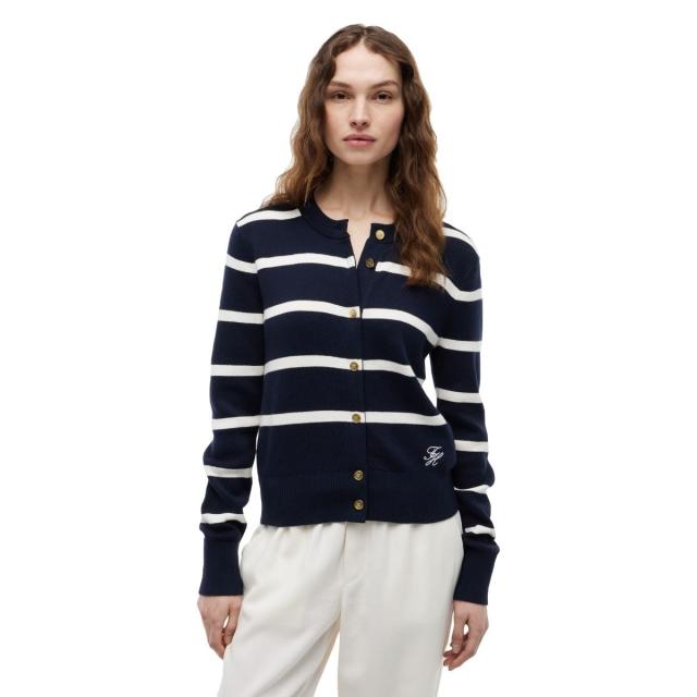 トミー ヒルフィガー（Tommy Hilfiger）/コットンフルニードルクルー