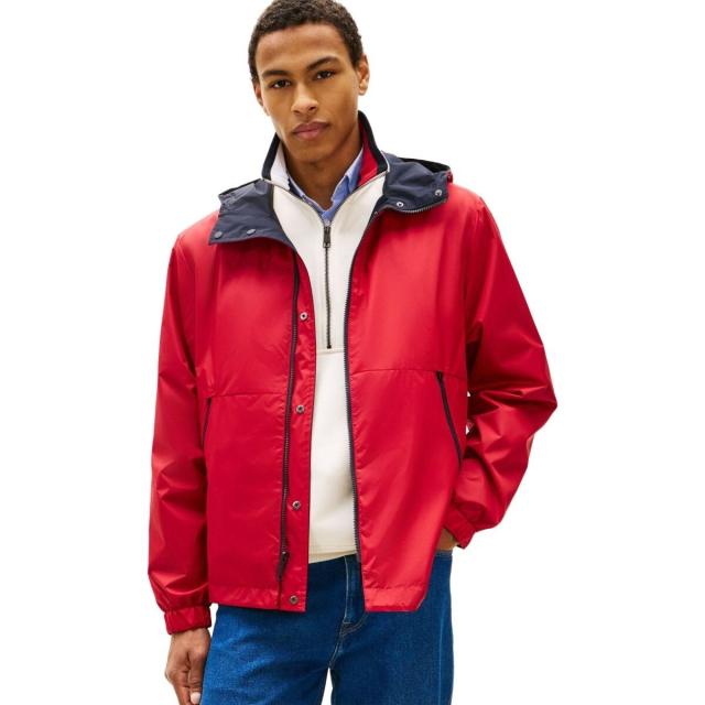 トミー ヒルフィガー（Tommy Hilfiger）/カラーブロックリバーシブルフーデッドジャケット