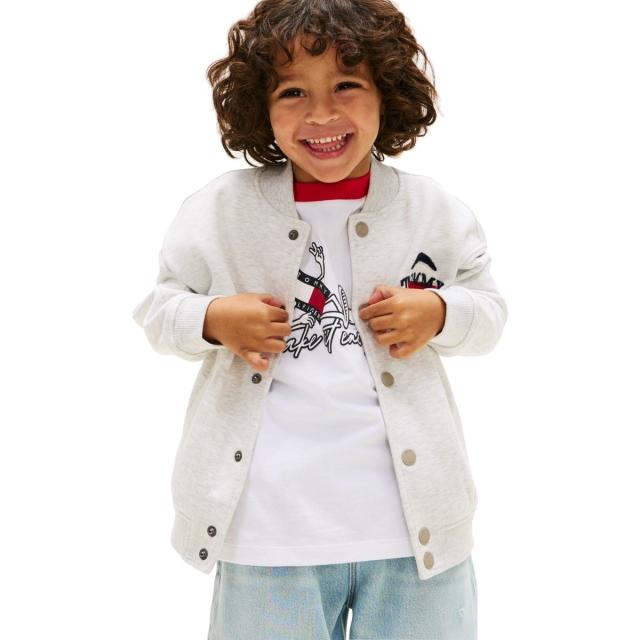 トミー ヒルフィガー（Tommy Hilfiger）/BOYS バスケットボールグラフィックボンバージャケット