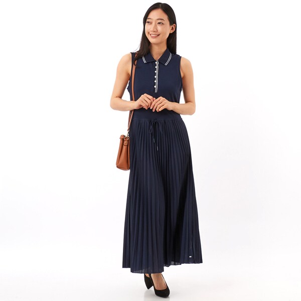 トミー ヒルフィガー（Tommy Hilfiger）/1985 ノースリーブプリーツポロワンピース_5