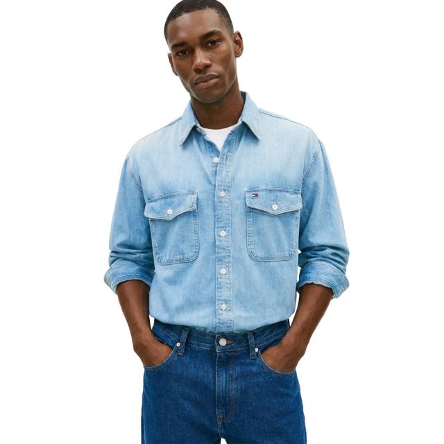 トミー ヒルフィガー（Tommy Hilfiger）/リラックスロングスリーブデニムシャツ 8,791円