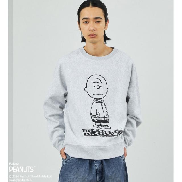 アルファ インダストリーズ（ALPHA INDUSTRIES）/【PEANUTS x ALPHA】 ラグランスウェット長袖 (チャーリー・ブラウン)の通販は 12,848円