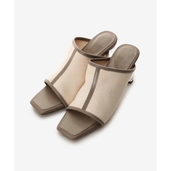 サマンサベガ（Samantha Vega ）/キャンバスクリアヒールサンダル(L)の通販は 7,379円