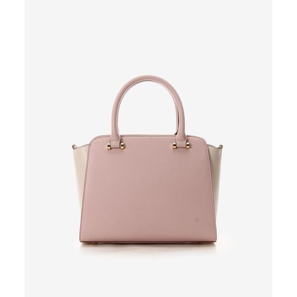 大人気!! SAMANTHAVEGA スクエア アクセントリボン ハンドバッグ サマンサベガ（Samantha Vega ）/バイカラーアクセントリボン