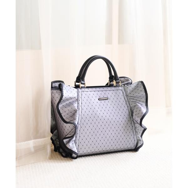 Folli Follie フォリフォリ キルティング ナイロン グレー トート