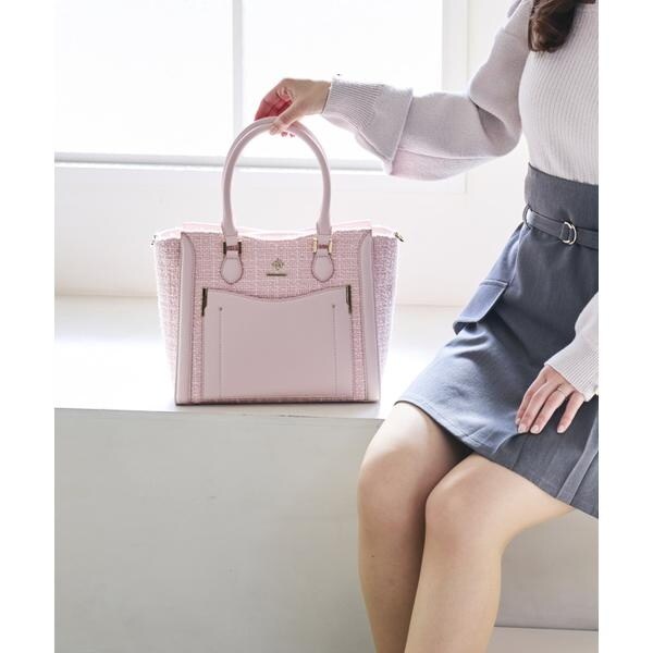 サマンサベガ（Samantha Vega ）/ツイードダイヤカットハンドバッグの通販は 23,100円