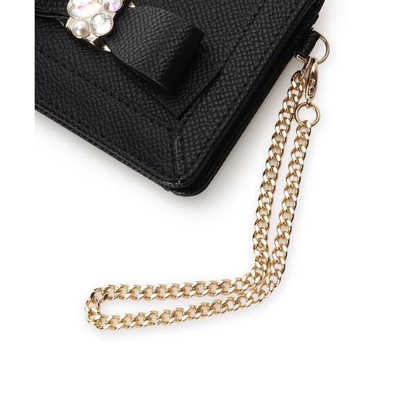 サマンサベガ] ジュエルリボン折財布 バイカラージュエルリボン折財布