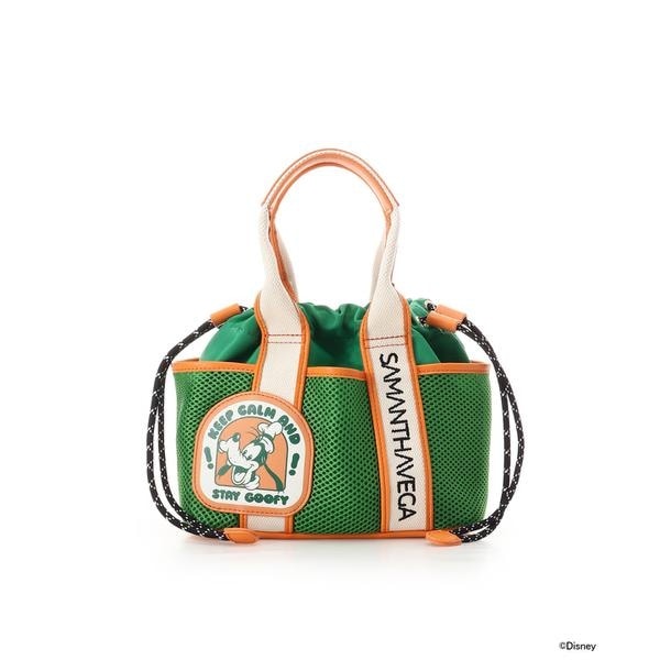サマンサベガ（Samantha Vega ）/「ミッキーマウス＆フレンズ」ロゴテープハンドバッグ（グーフィー）
