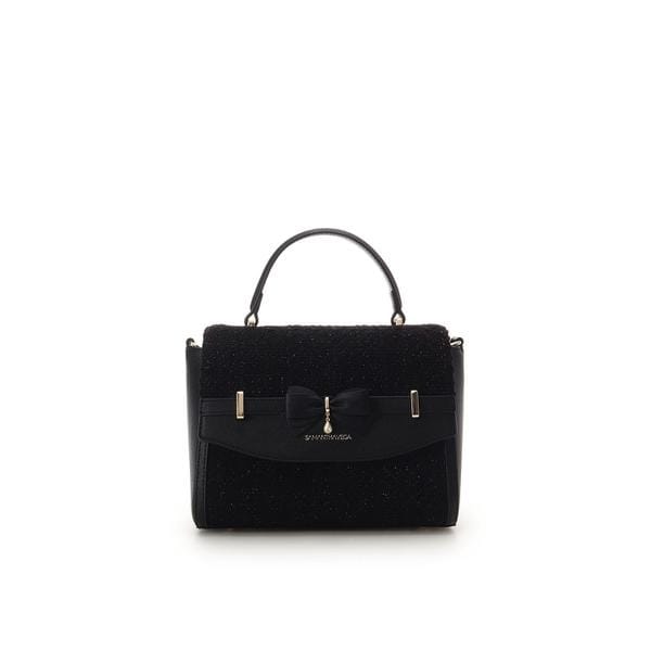 サマンサベガ（Samantha Vega ）/ラメツイードアクセントリボンショルダーバッグ