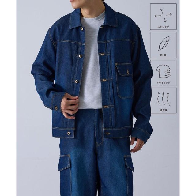 ジュンレッド（JUNRED）/チルジーンズブルゾン/セットアップ対応/軽量