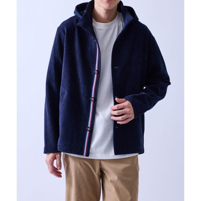 ジュンレッド（JUNRED）/ツイルジャガードフードブルゾン