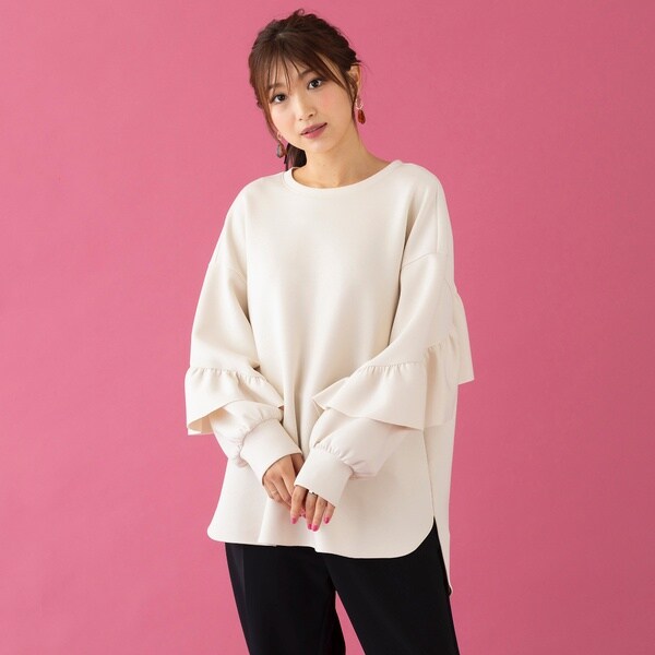 ローズティアラ（Rose Tiara）/フリルオーバーサイズプルオーバー