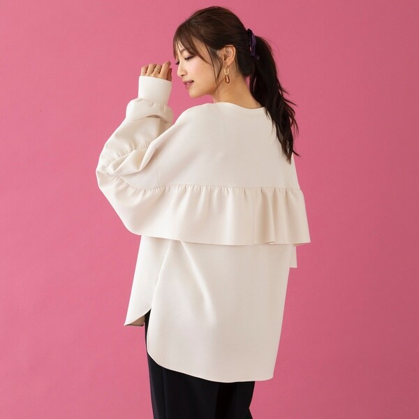 ローズティアラ（Rose Tiara）/フリルオーバーサイズプルオーバー