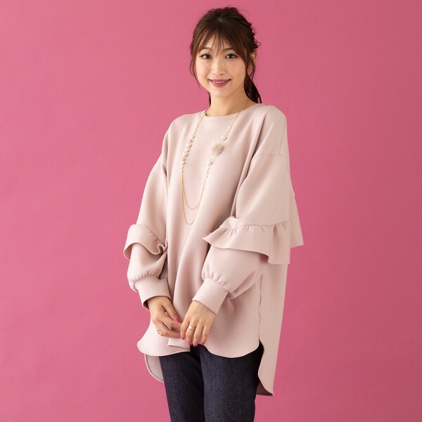 ローズティアラ（Rose Tiara）/フリルオーバーサイズプルオーバー