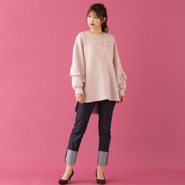 ローズティアラ（Rose Tiara）/フリルオーバーサイズプルオーバー