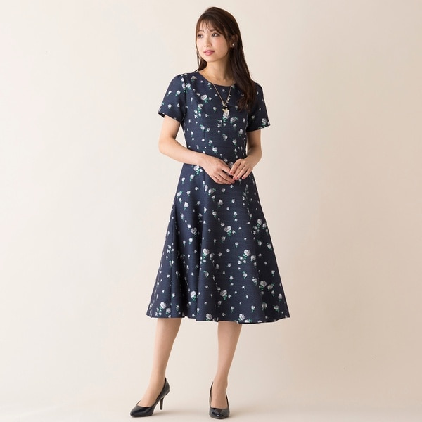 ローズティアラ（Rose Tiara）/フラワージャガードワンピース