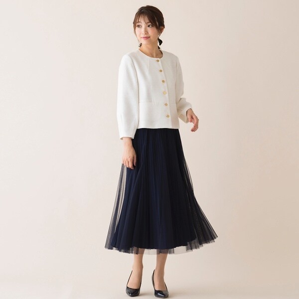 ローズティアラ（Rose Tiara）/チュール×プリーツスカートの通販はau