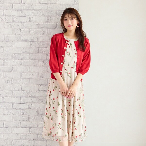 ローズティアラ（Rose Tiara）/チューリップ刺繍ワンピースの通販は