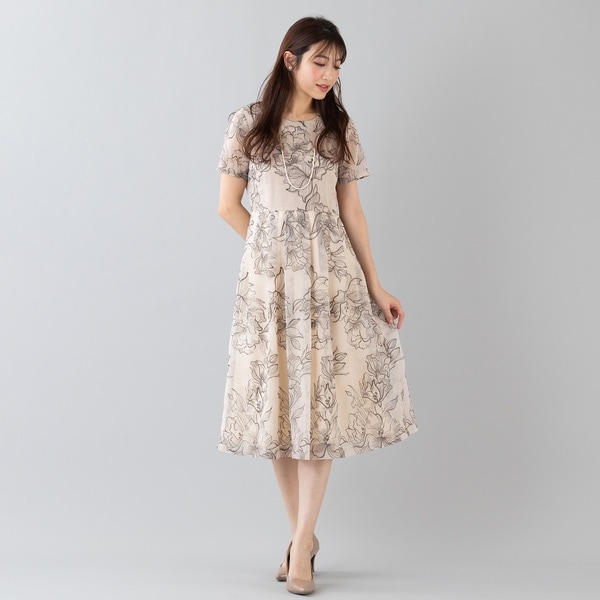 新品】Rose Tiaraフラワー刺繍スカートオーガンシー 大きい
