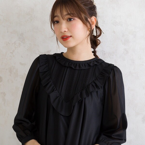 ローズティアラ（Rose Tiara）/エアリーオーガンジーブラウスの