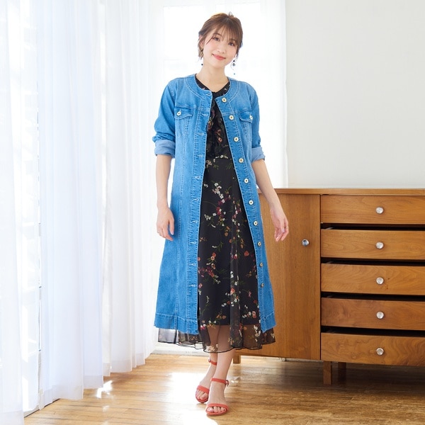 【NEW】ローズティアラ（Rose Tiara）/ソフトデニムワンピースの通販は