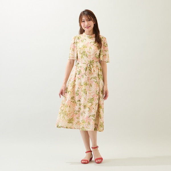 ローズティアラ（Rose Tiara）/【手洗いOK】アンティークローズプリントワンピース_2