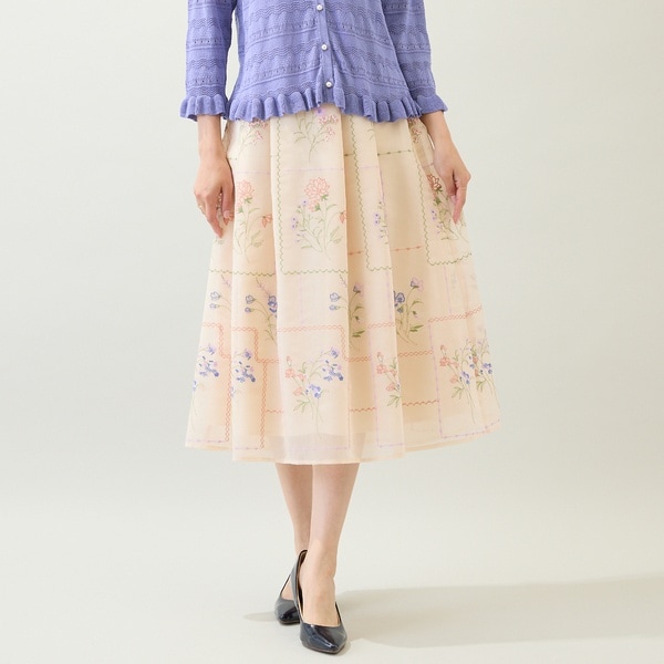 ローズティアラ（Rose Tiara）/【セットアップ対応】パネル風刺繍スカート