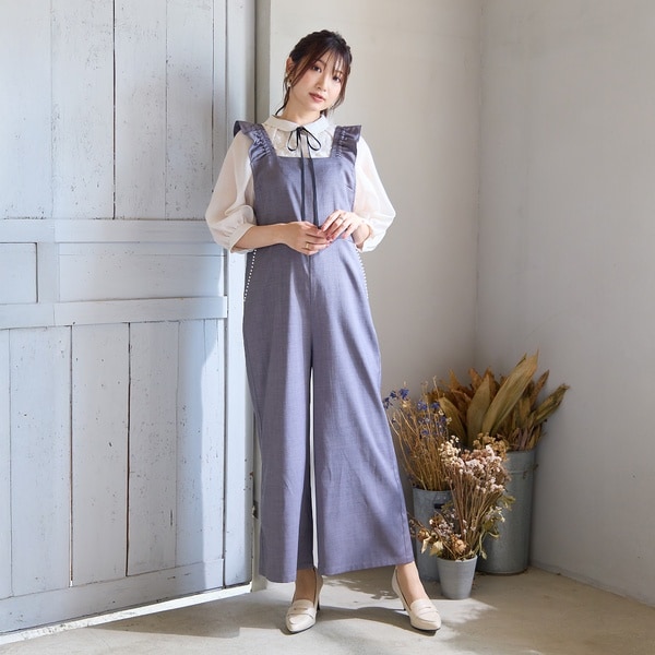 ローズティアラ（Rose Tiara）/【手洗いOK】フリルサロペット